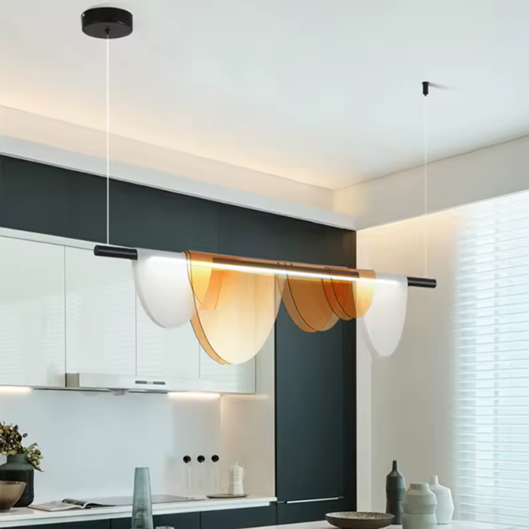Luminaire suspension design avec panneaux - Louminea