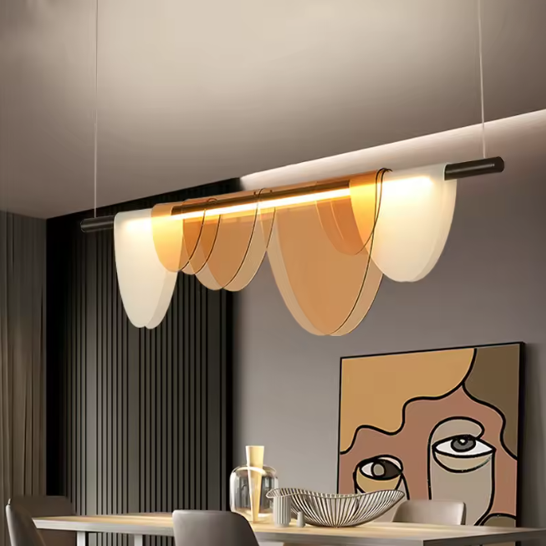 Luminaire suspension design avec panneaux - Louminea